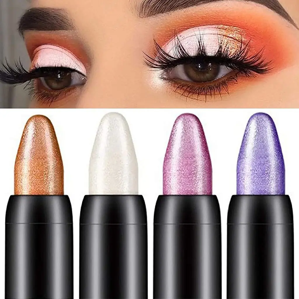 Vibrant colorful makeup products