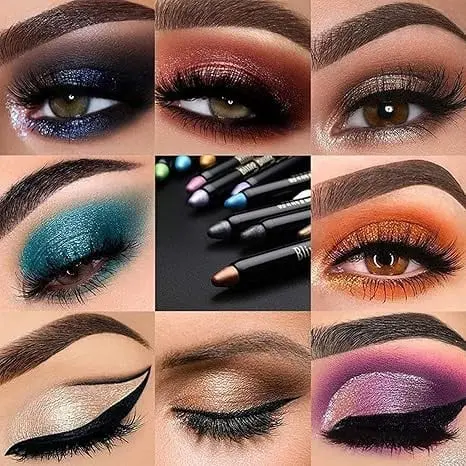Colorful makeup collection