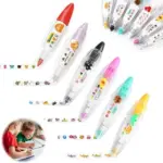 Adorable Animal Press-Style Decoration Pen – DIY Craft Tool (6PCS)