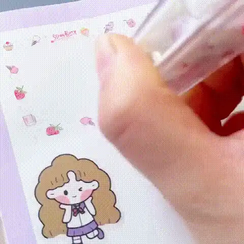Decorative animal pen in action