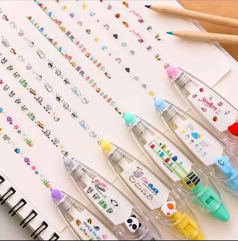 Decorated notebook and crafts