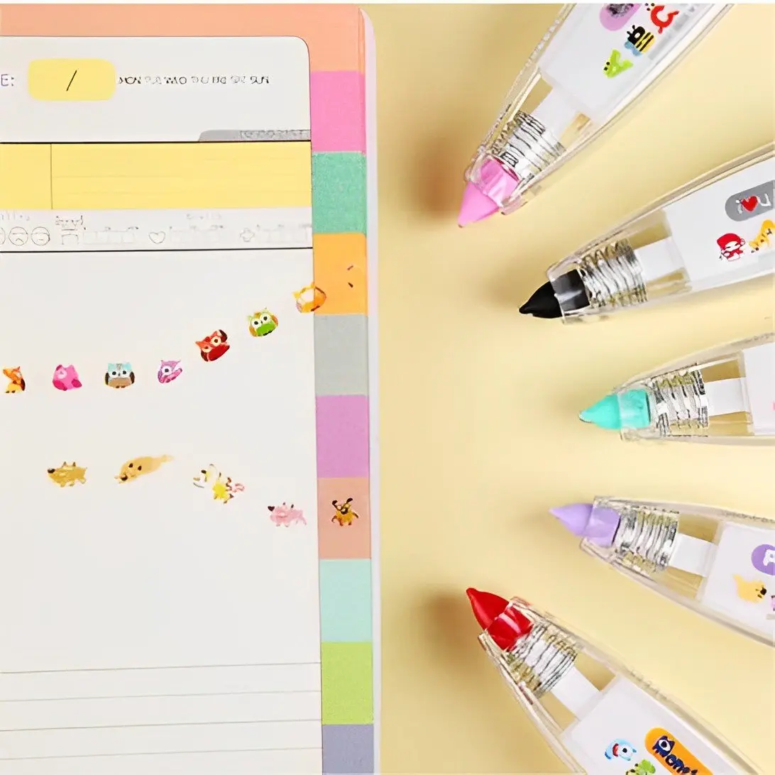 Decorative pen in use