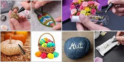 Markers on different materials